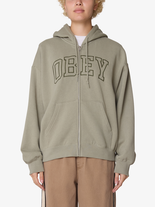 Collegiate Baggy Relaxed Zip Hood