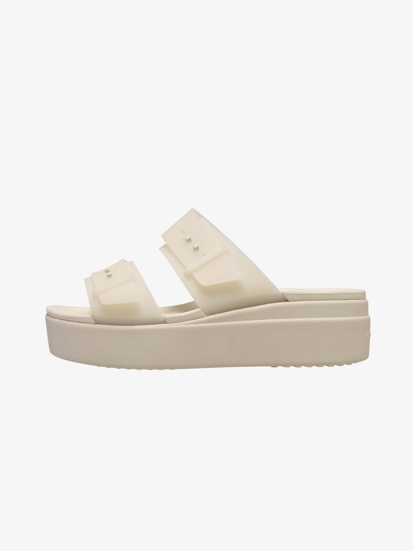 Brooklyn Buckle Frosted Low Wedge
