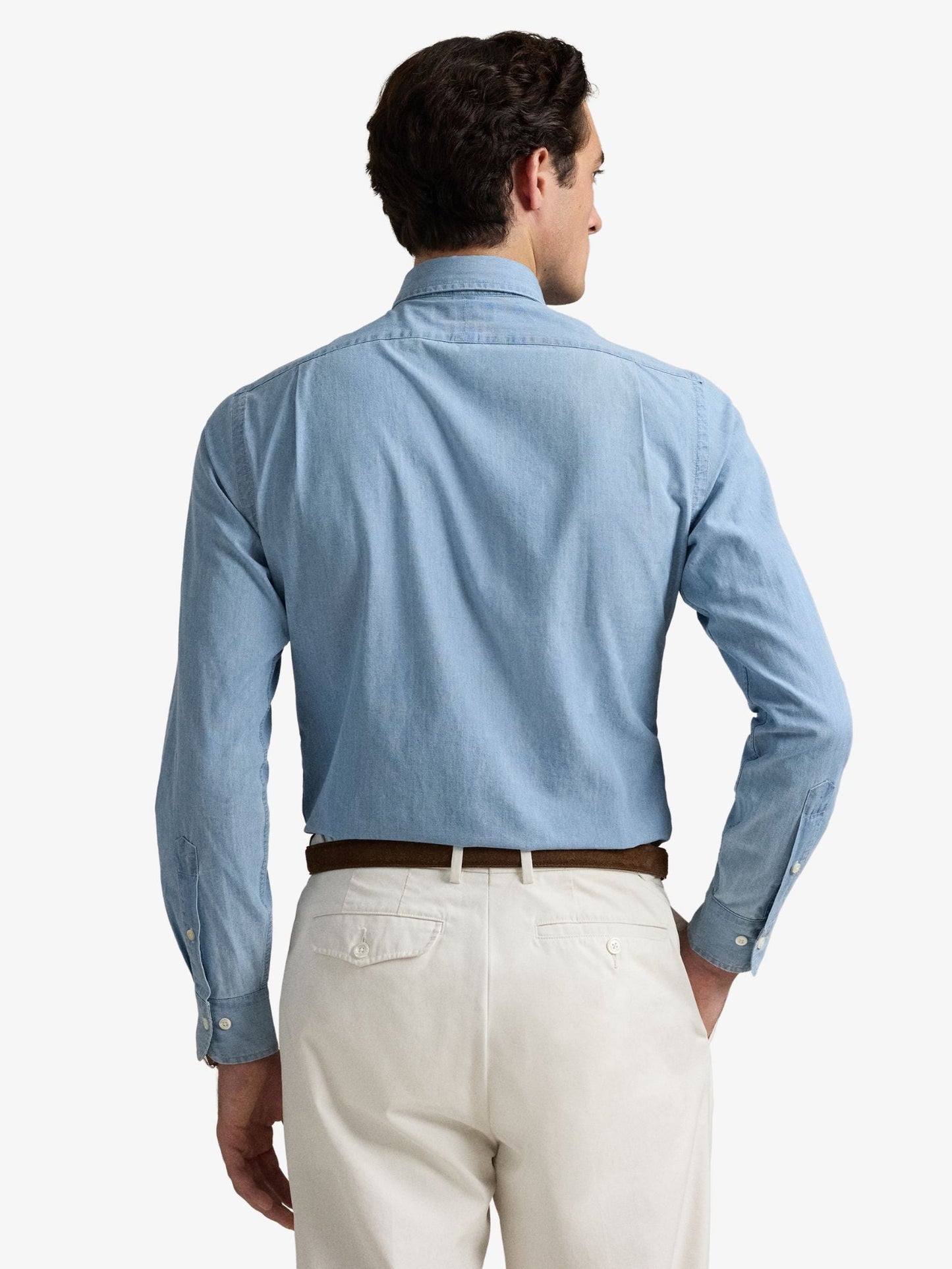 Custom Fit Indigo Chambray Shirt