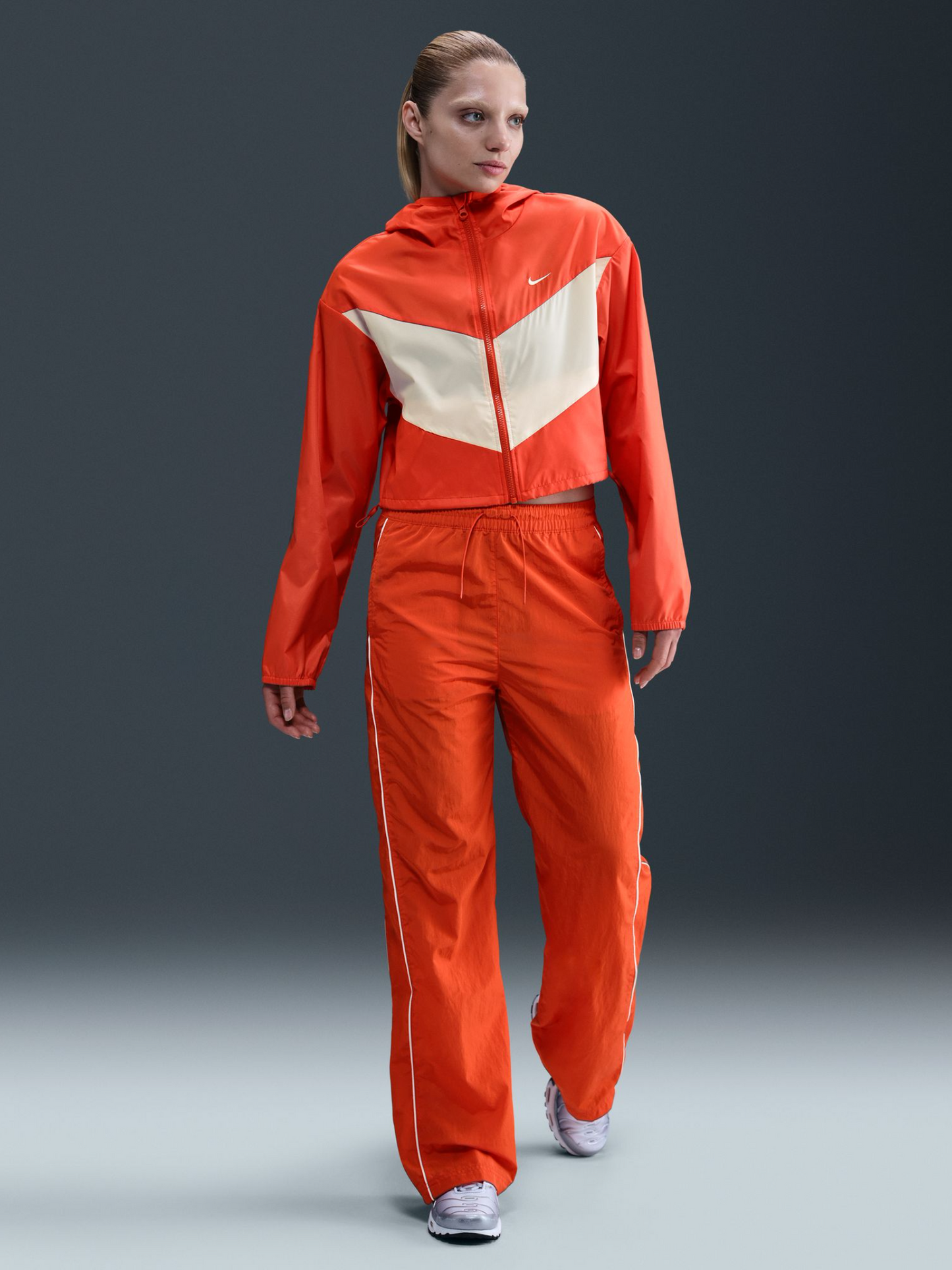 Women's Loose Woven Hooded Jacket