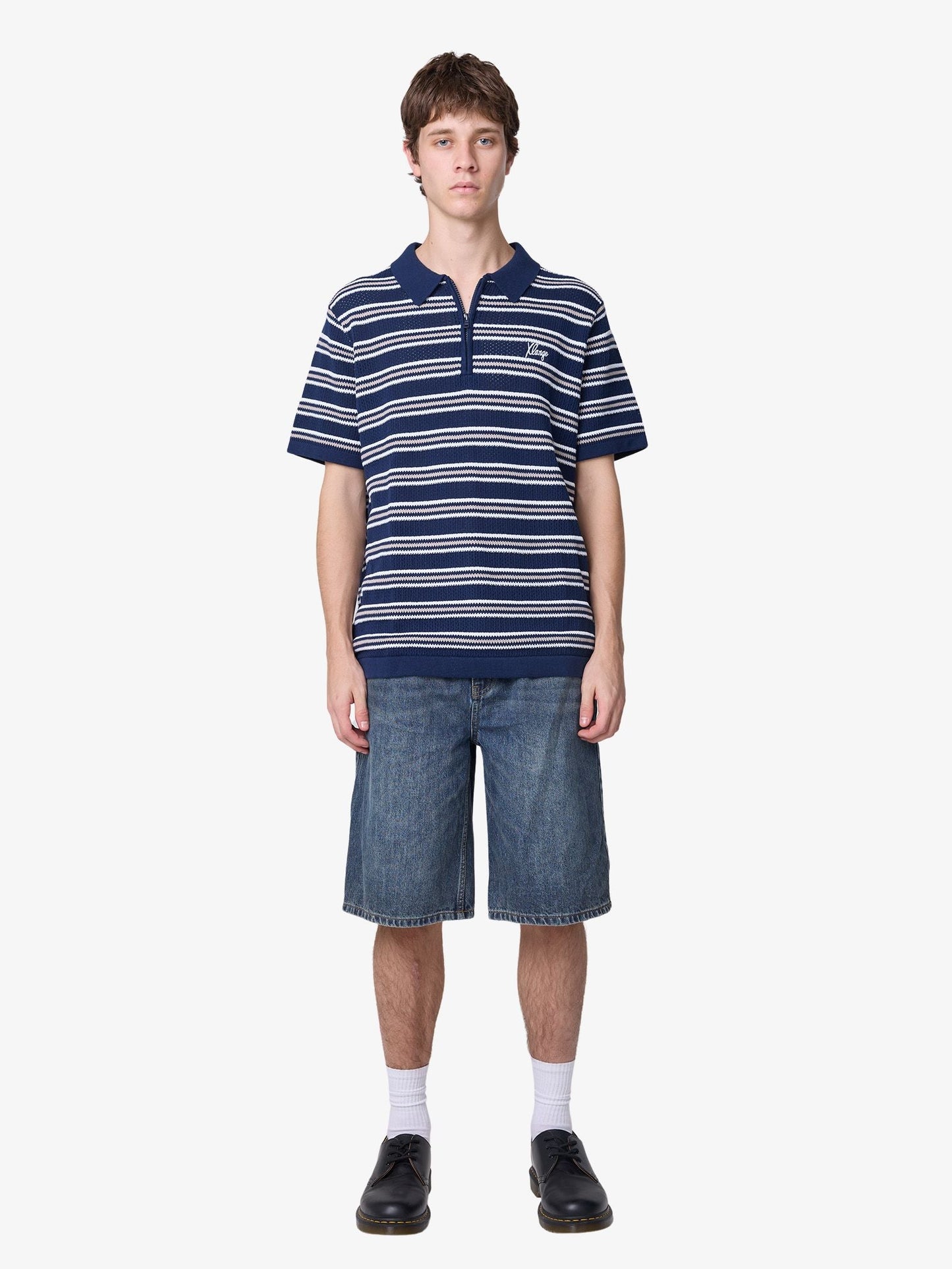 Script Stripe Short Sleeve Polo