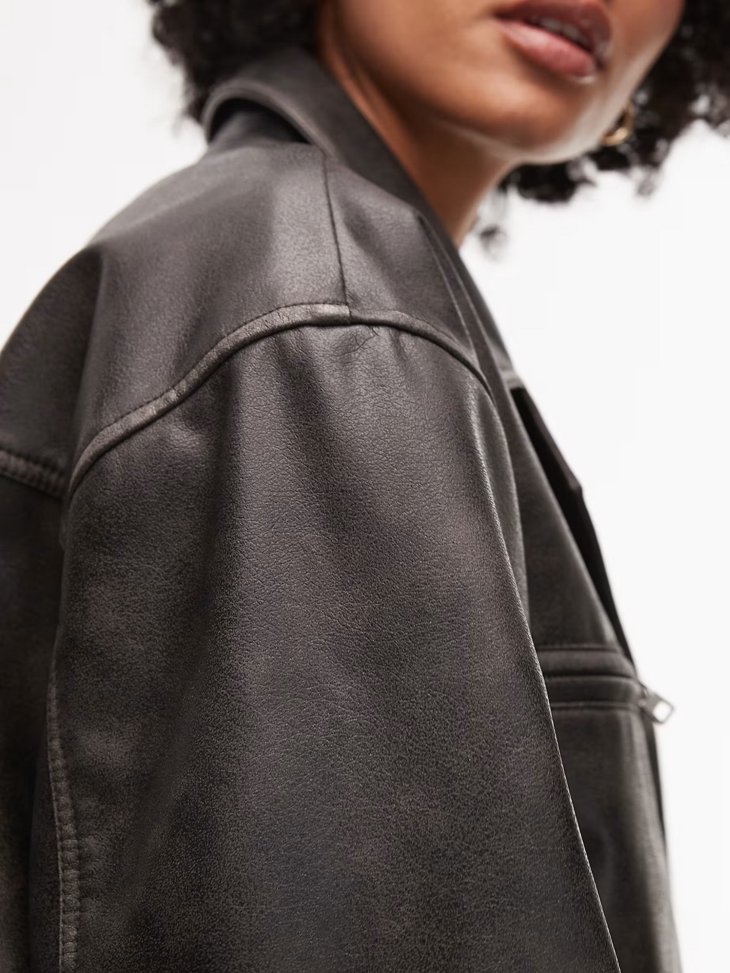 Faux Leather Jacket