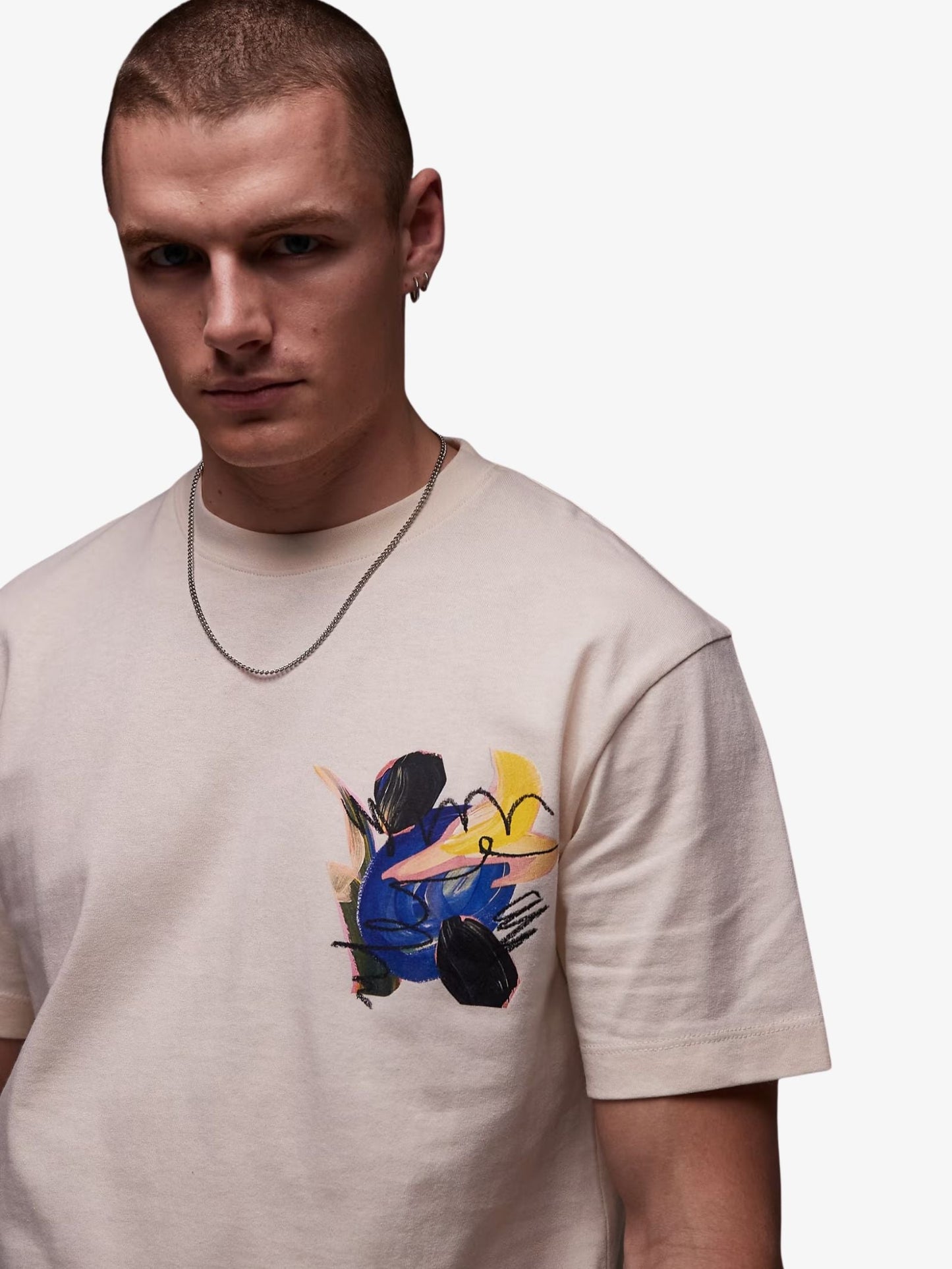 Oversized Abstract Floral Print Shirt