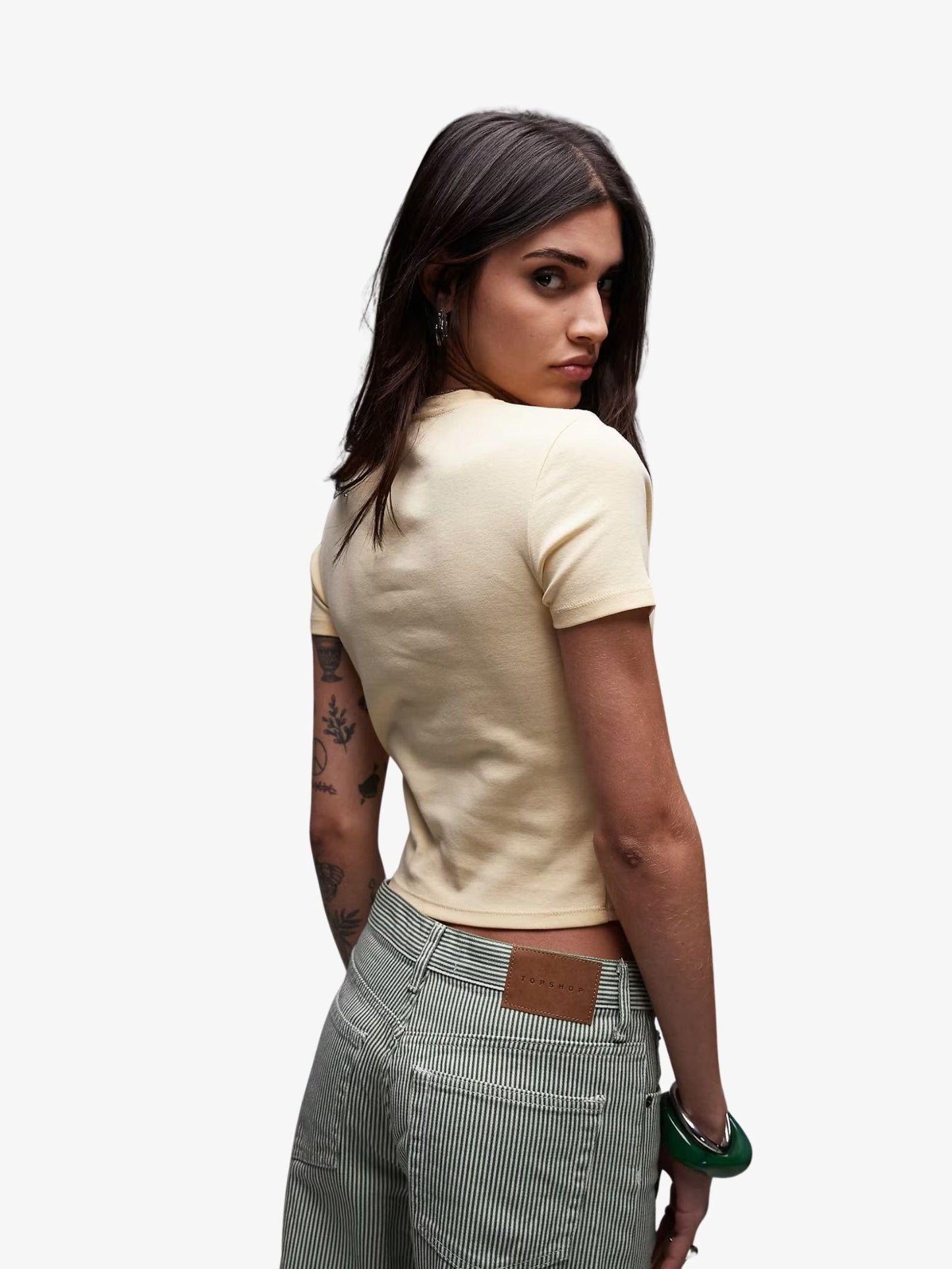 Graphic Linguine Baby Tee