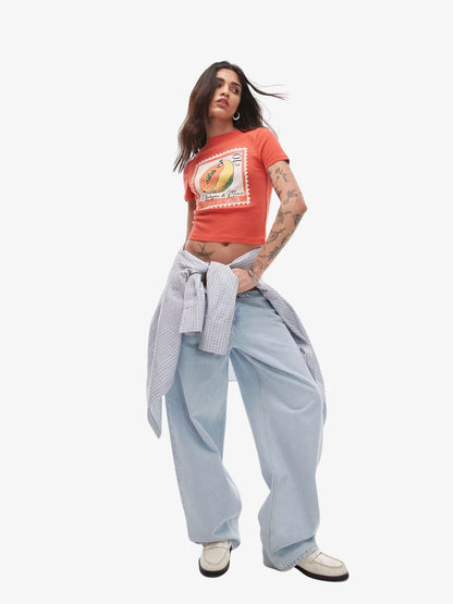 Graphic Papaya Baby Tee