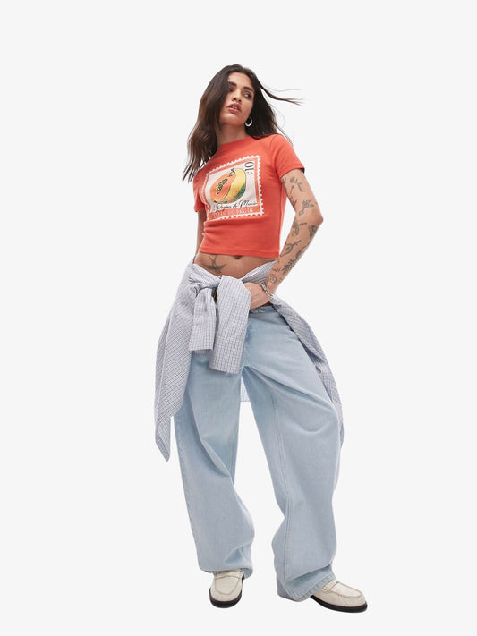 Graphic Papaya Baby Tee