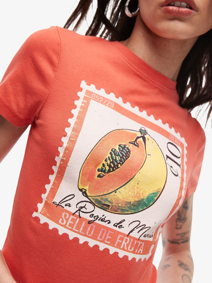 Graphic Papaya Baby Tee