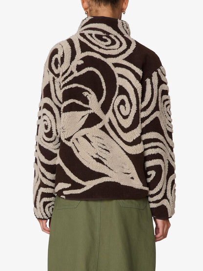 Swirls Jacquard Zip Jacket