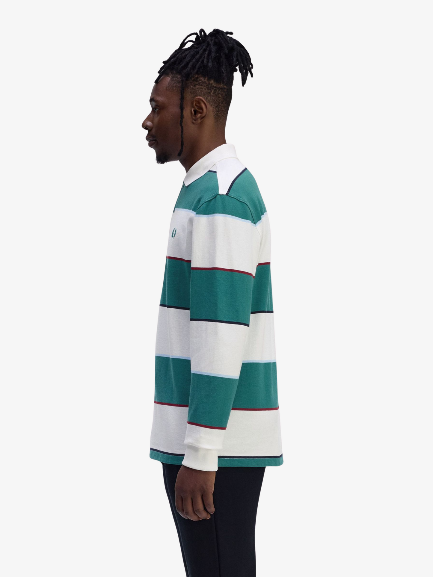 Heavyweight Jersey Striped Polo Shirt