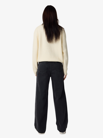 Placement Knit Womens Sweater