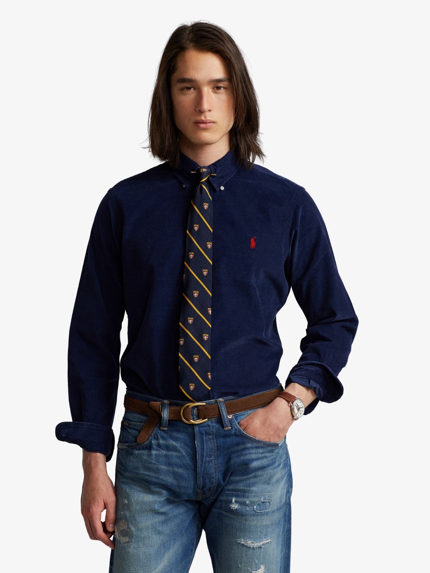 Slim Fit Corduroy Shirt