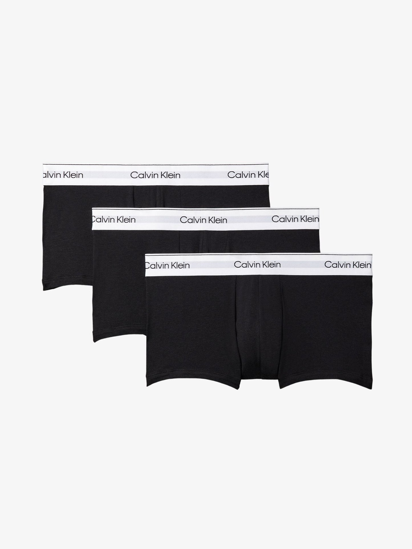 Icon Cotton Stretch Low Rise Trunks (Black 3-Pack)