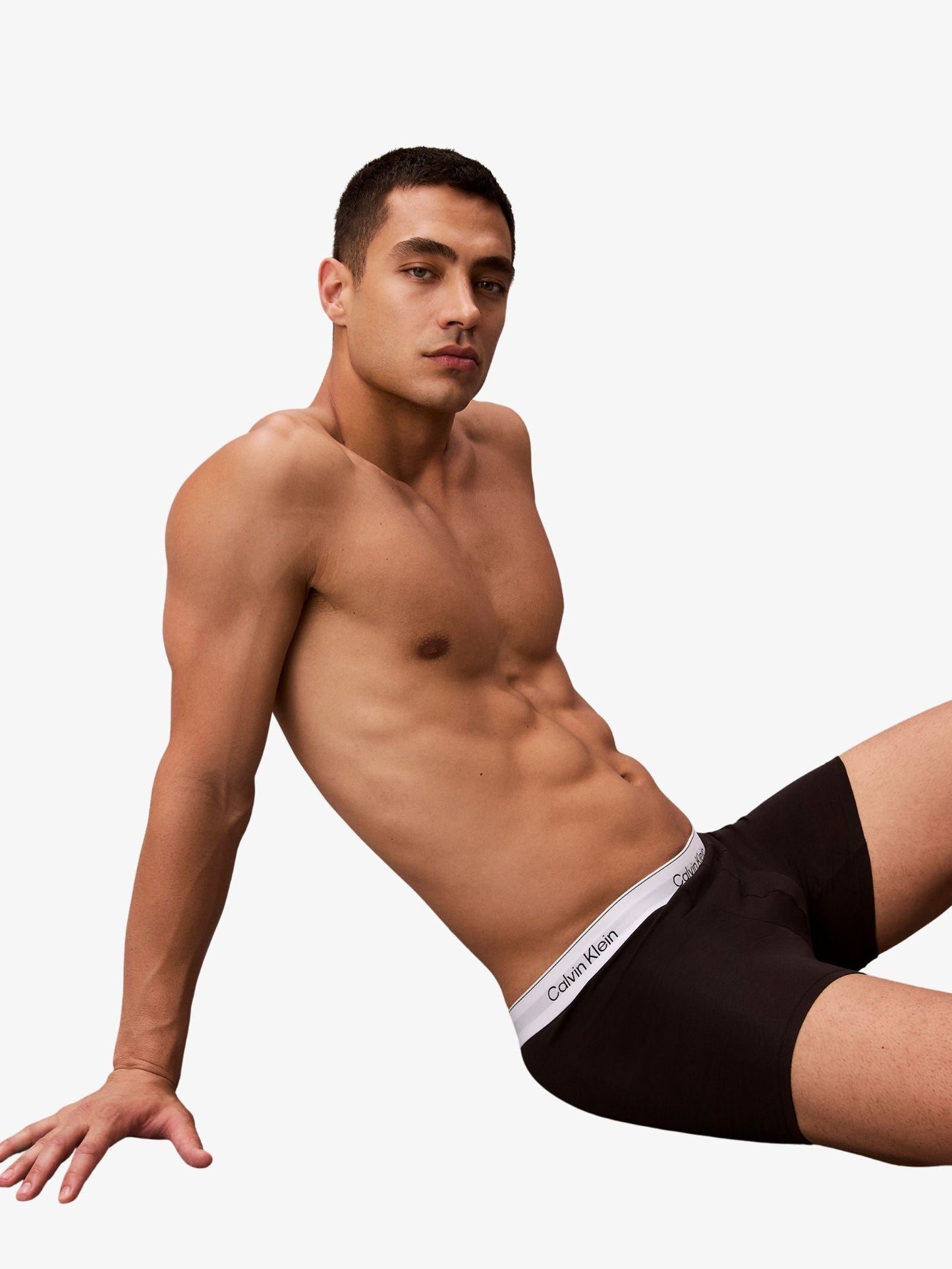 Icon Cotton Stretch Boxer Briefs (Black 3-Pack)