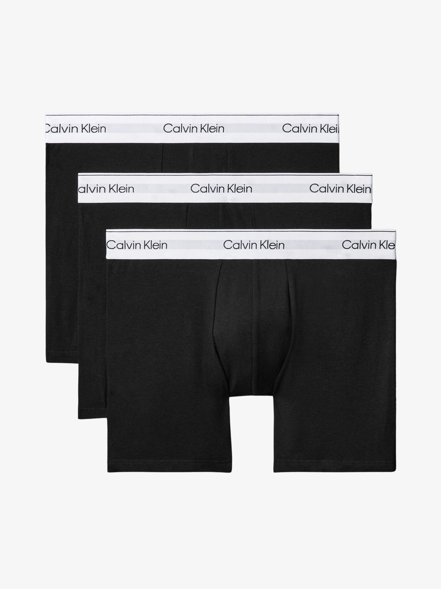 Icon Cotton Stretch Boxer Briefs (Black 3-Pack)