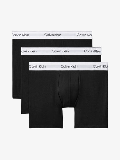 Icon Cotton Stretch Boxer Briefs (Black 3-Pack)