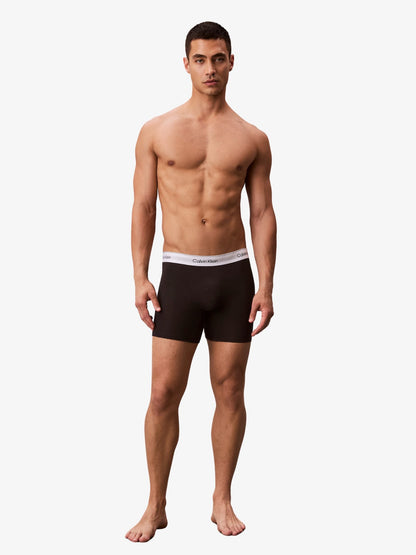 Icon Cotton Stretch Boxer Briefs (Black 3-Pack)
