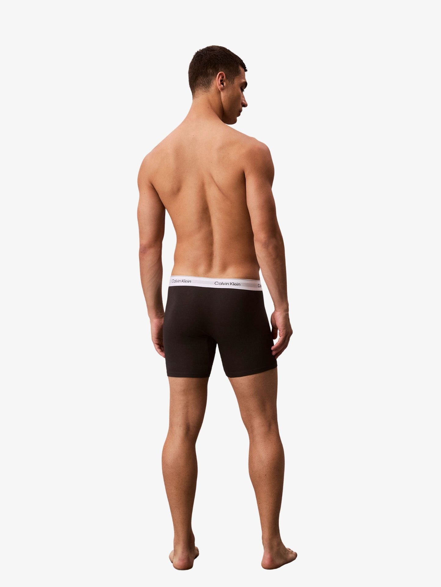 Icon Cotton Stretch Boxer Briefs (Black 3-Pack)