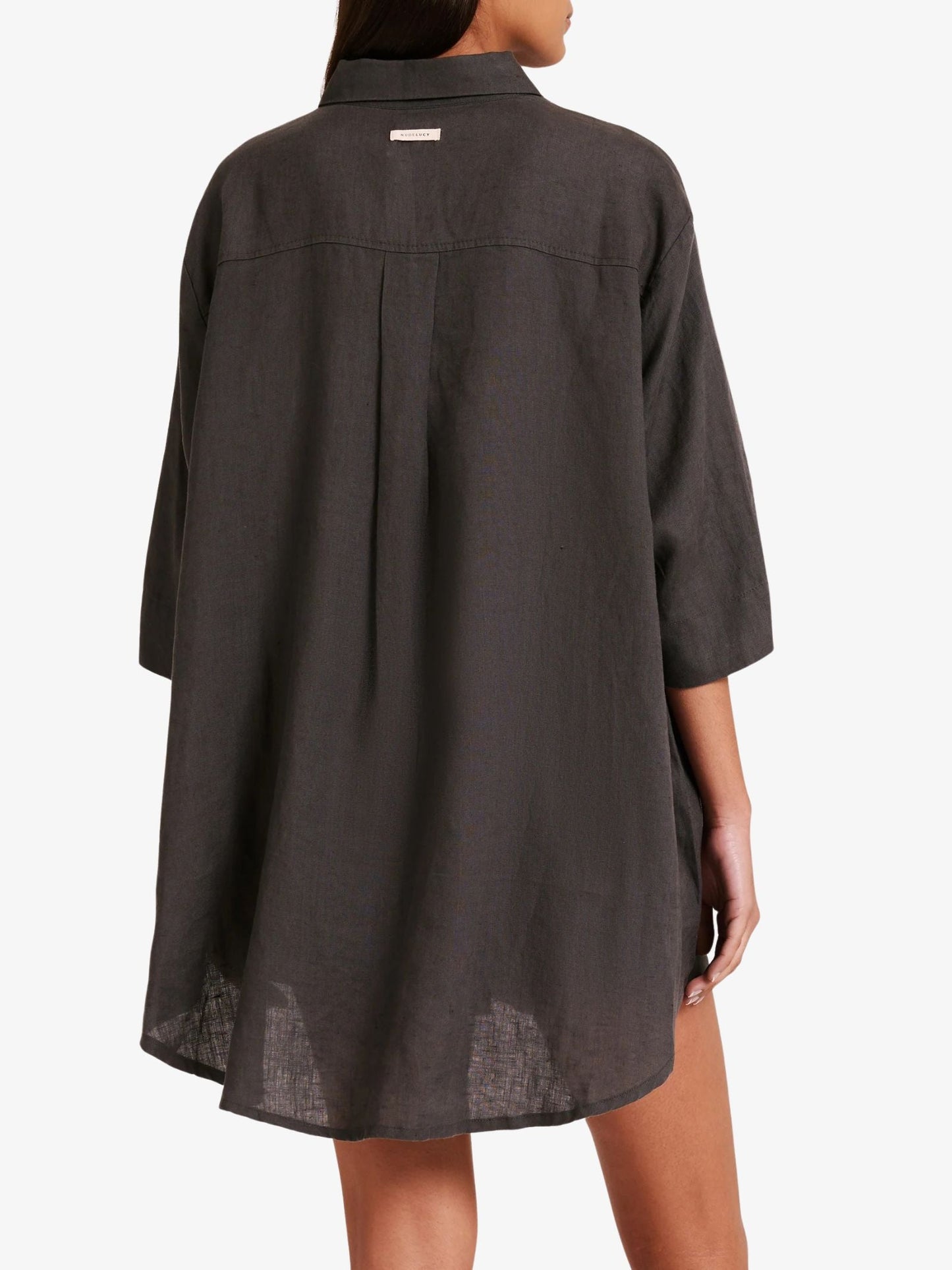Lounge Linen Longline Shirt