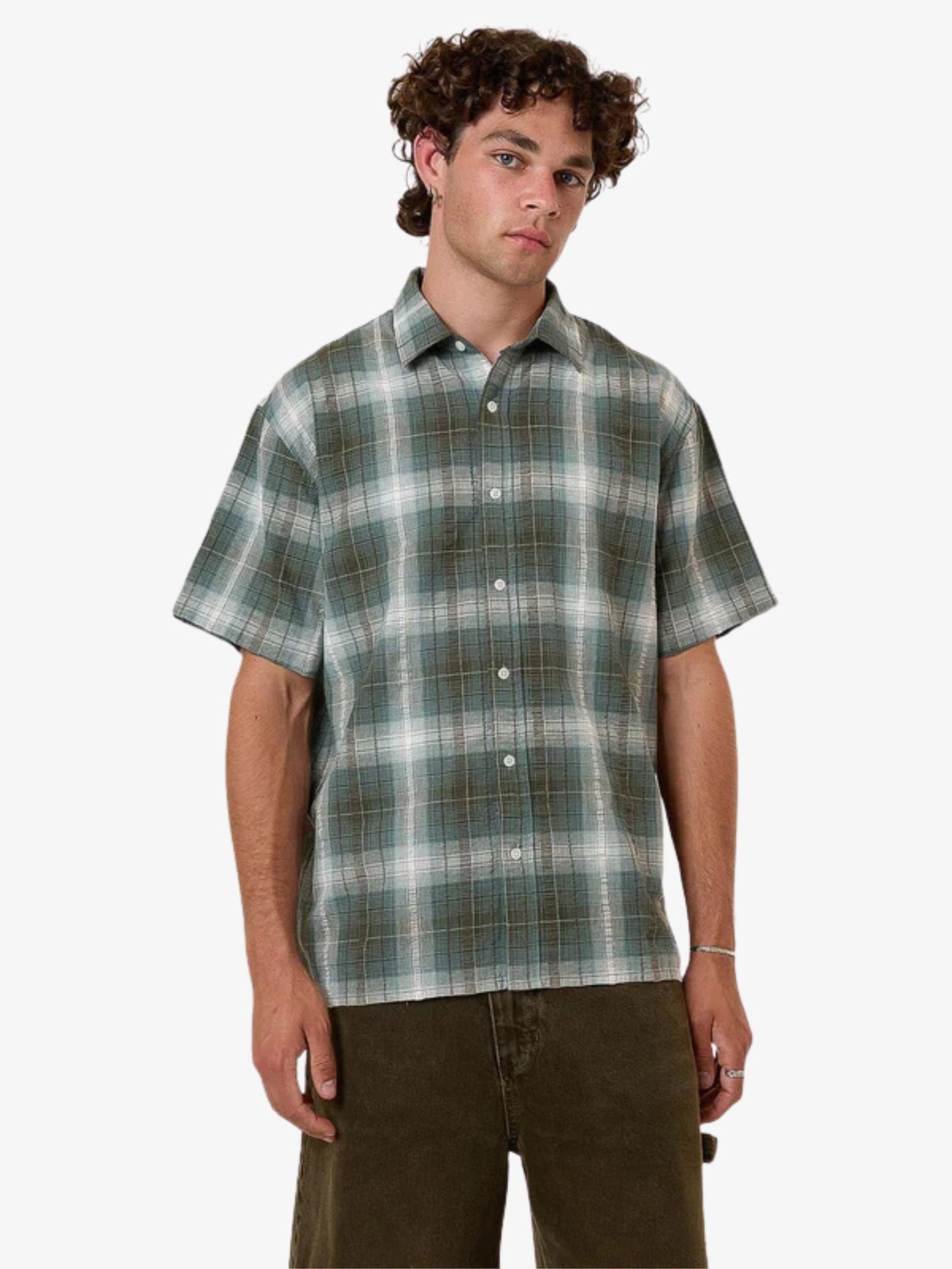 Cheap Thrills Check Cropped Shirt