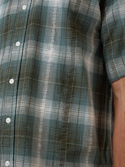 Cheap Thrills Check Cropped Shirt