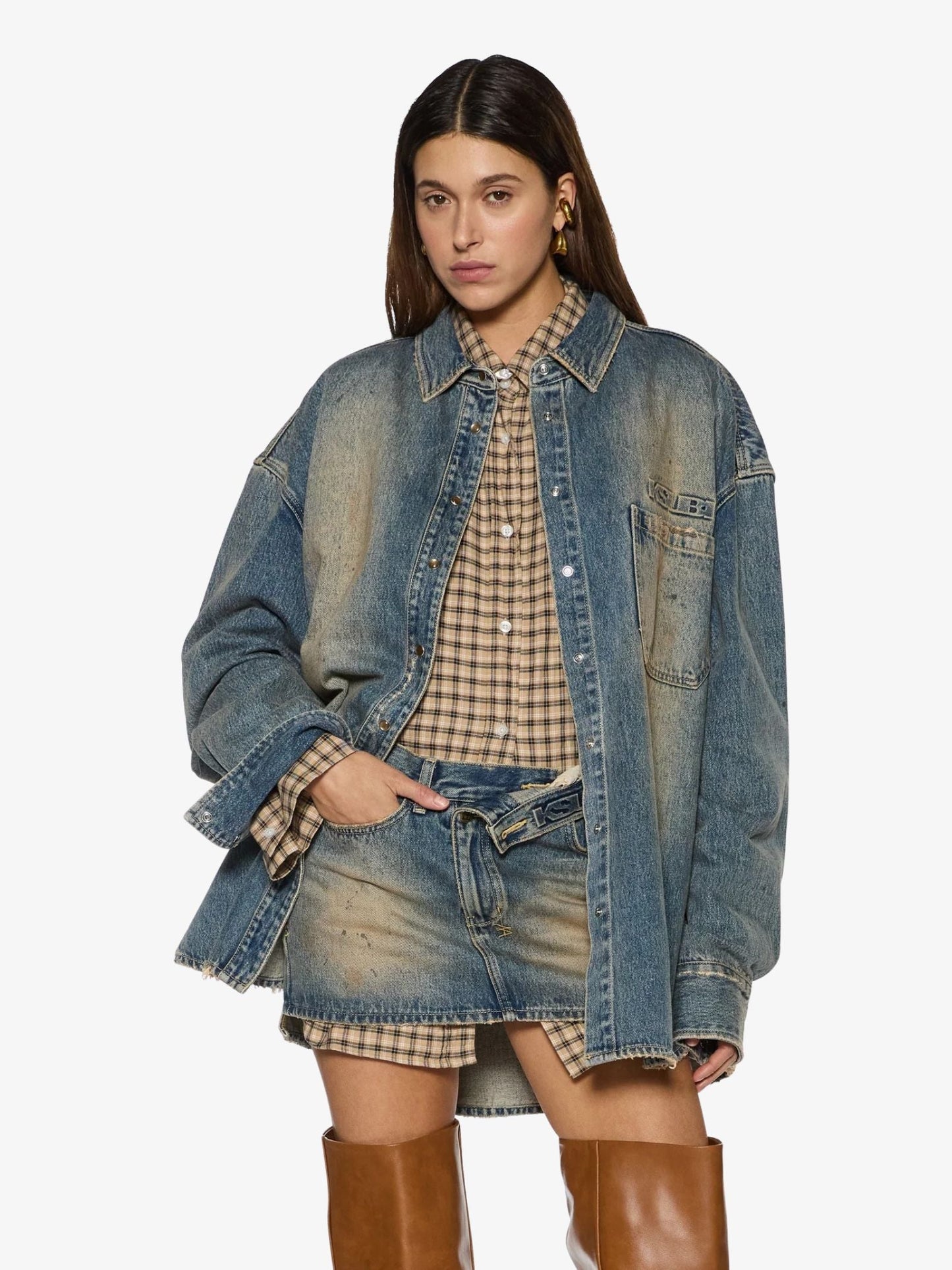 Oversized Long Sleeve Shirt Dune