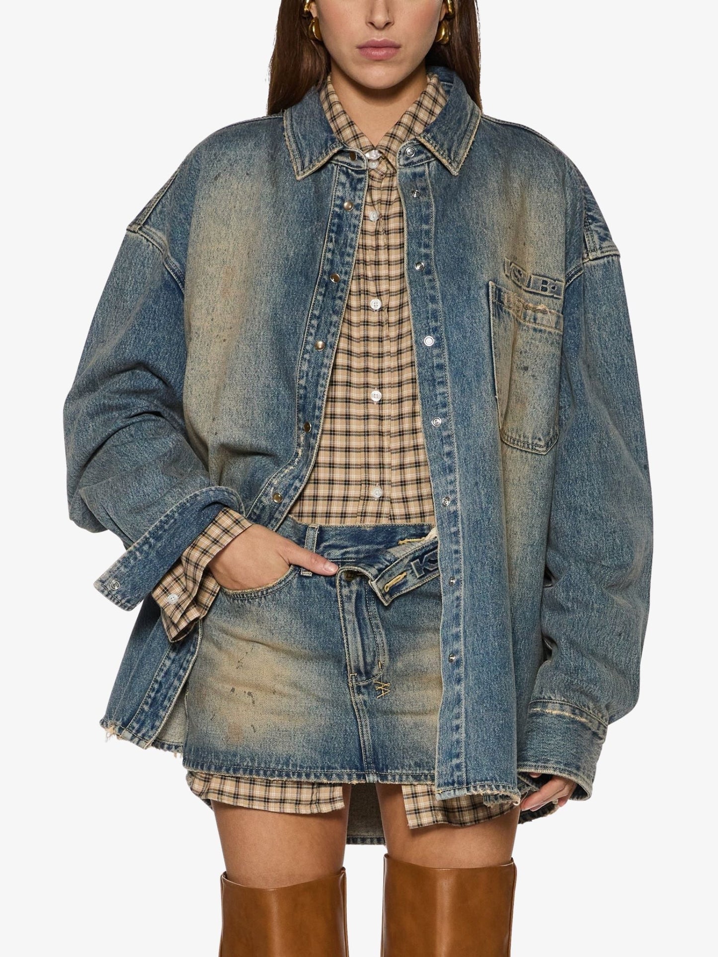 Oversized Long Sleeve Shirt Dune