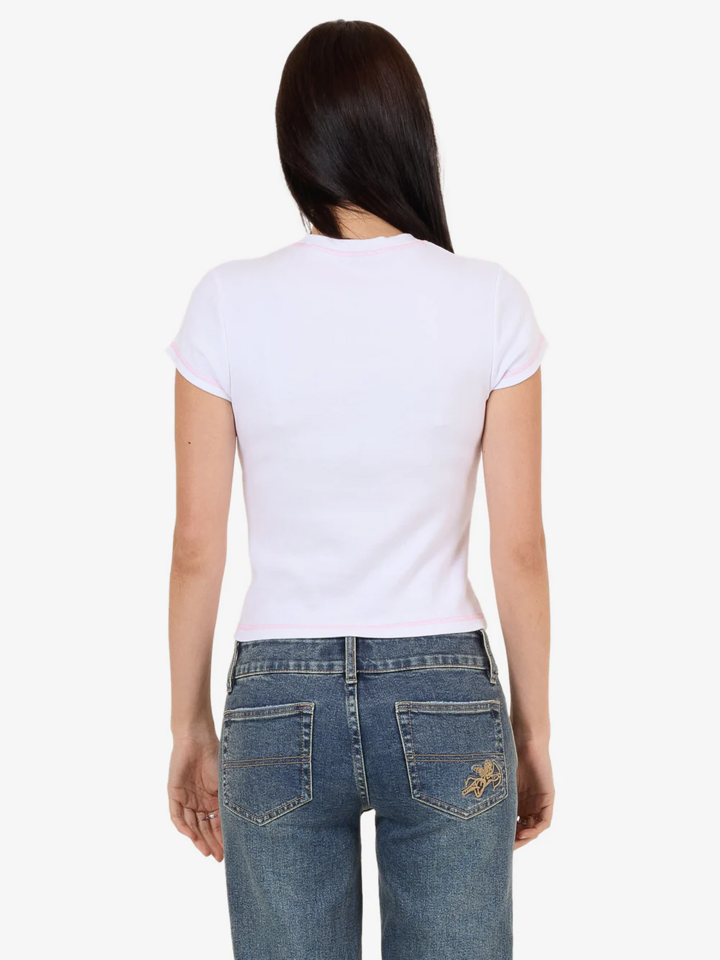 Not Your Angel Cap Sleeve Tee