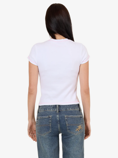 Not Your Angel Cap Sleeve Tee