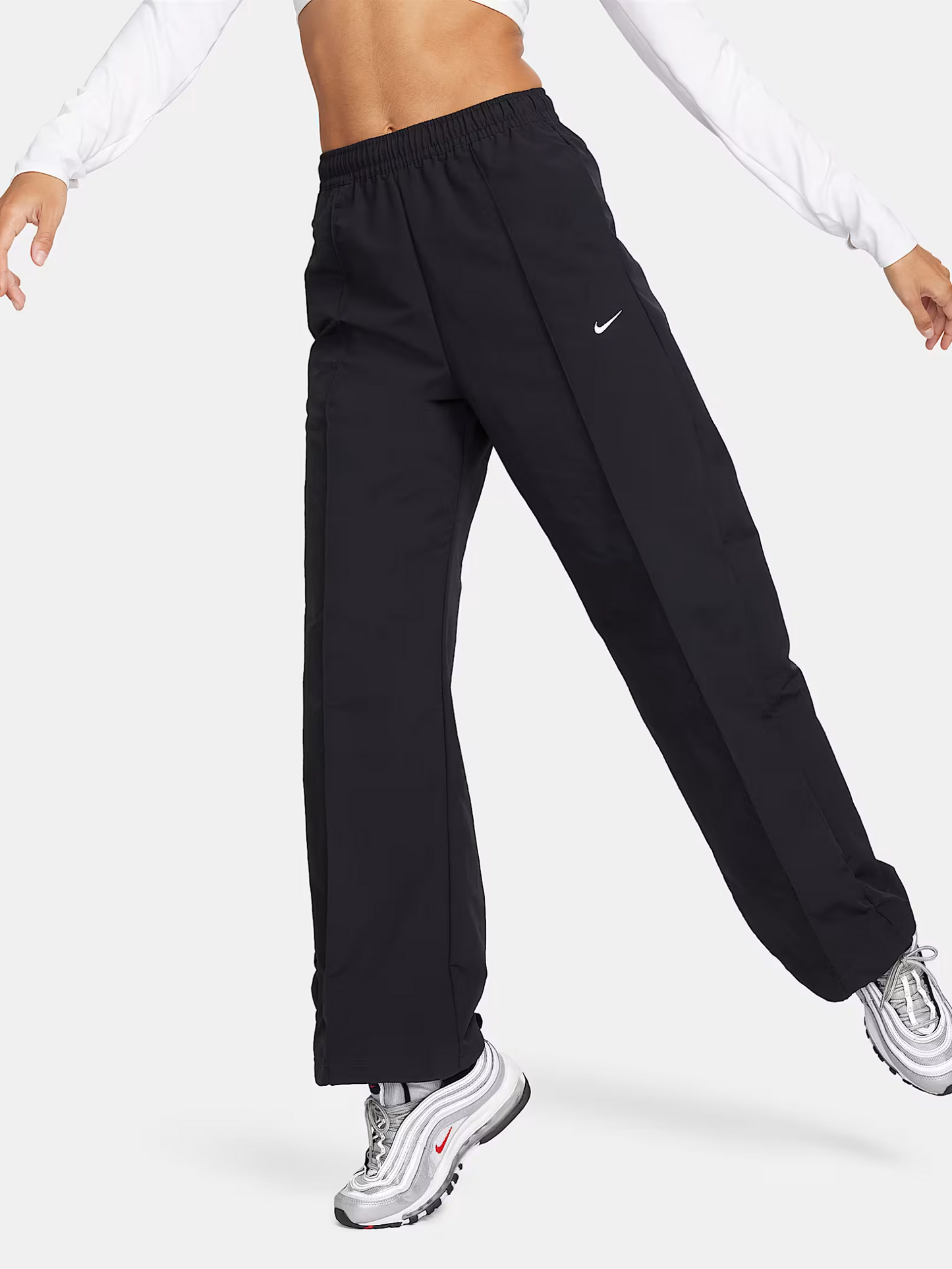 NSW Mid-Rise Open-Hem Trousers