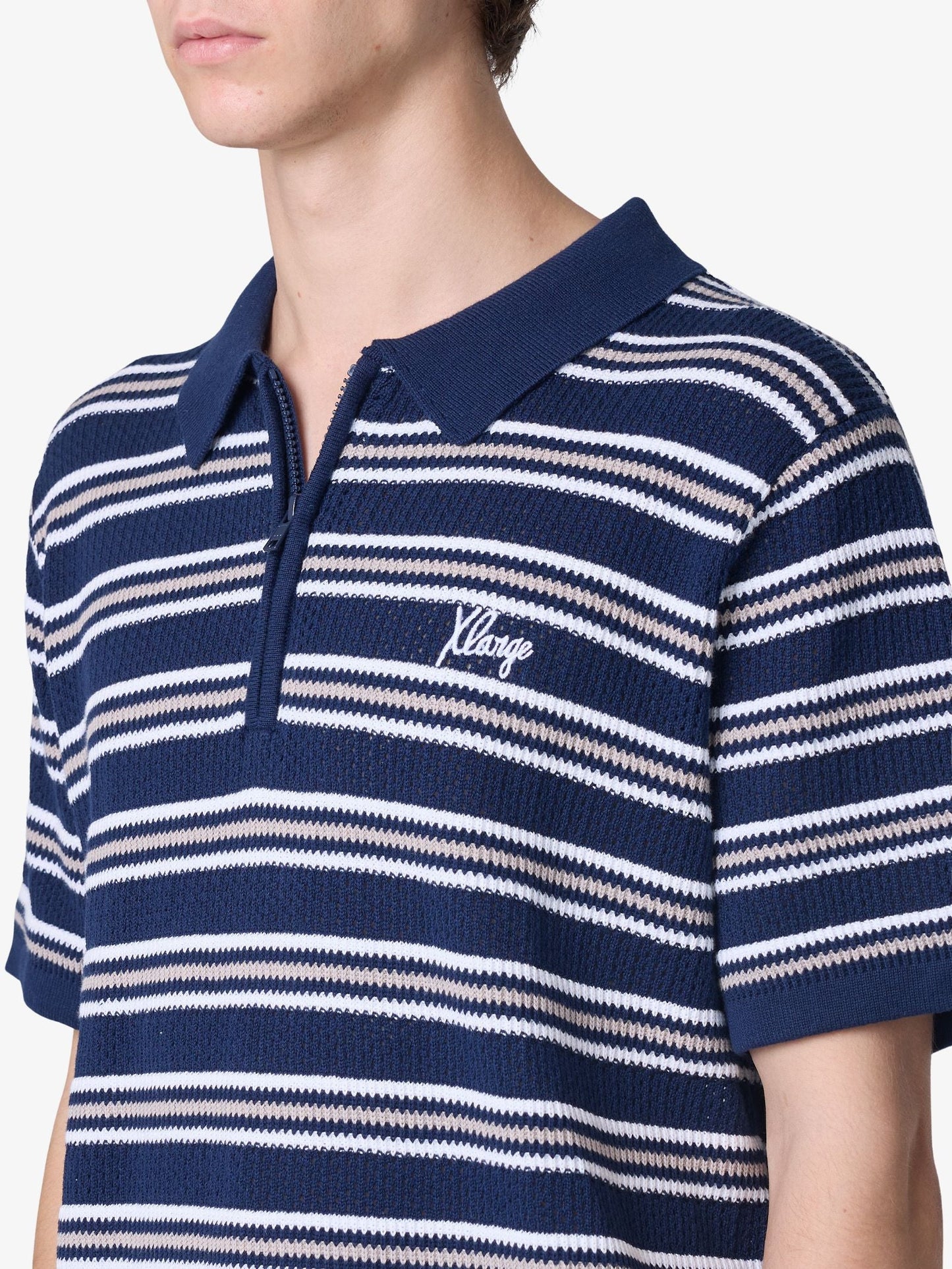 Script Stripe Short Sleeve Polo