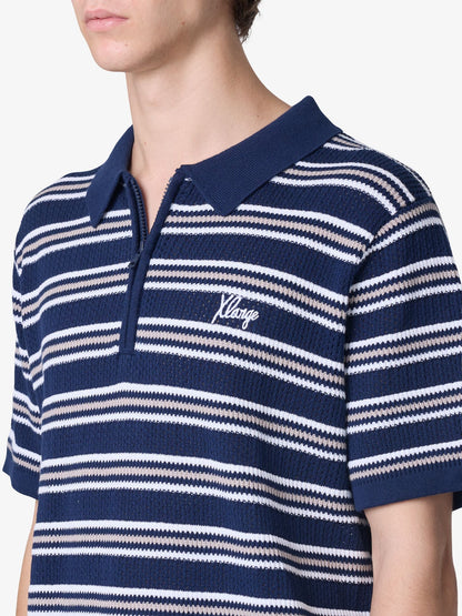 Script Stripe Short Sleeve Polo