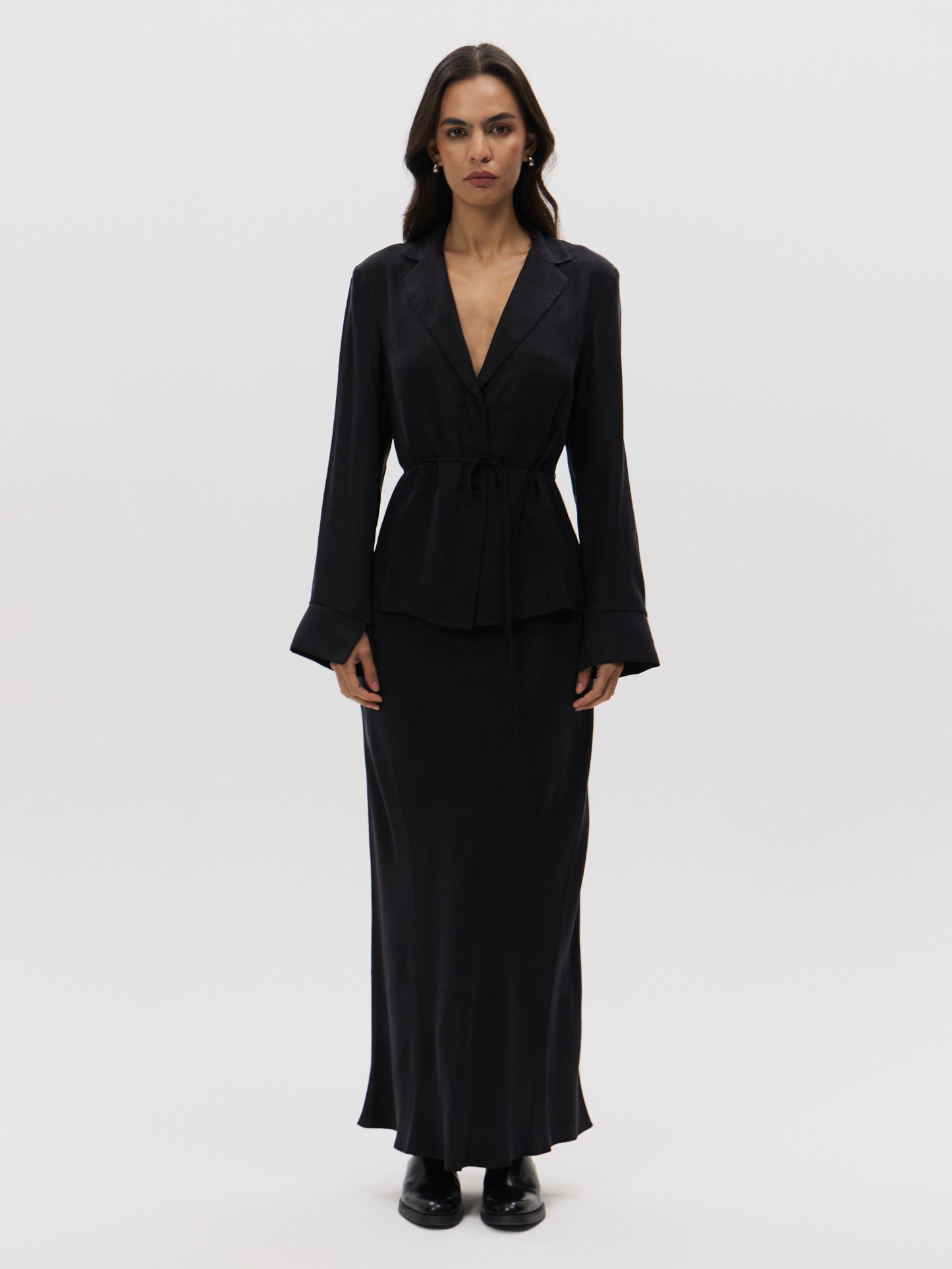 Chere Cupro Wrap Blouse