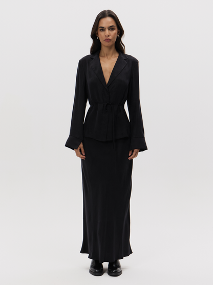 Chere Cupro Wrap Blouse