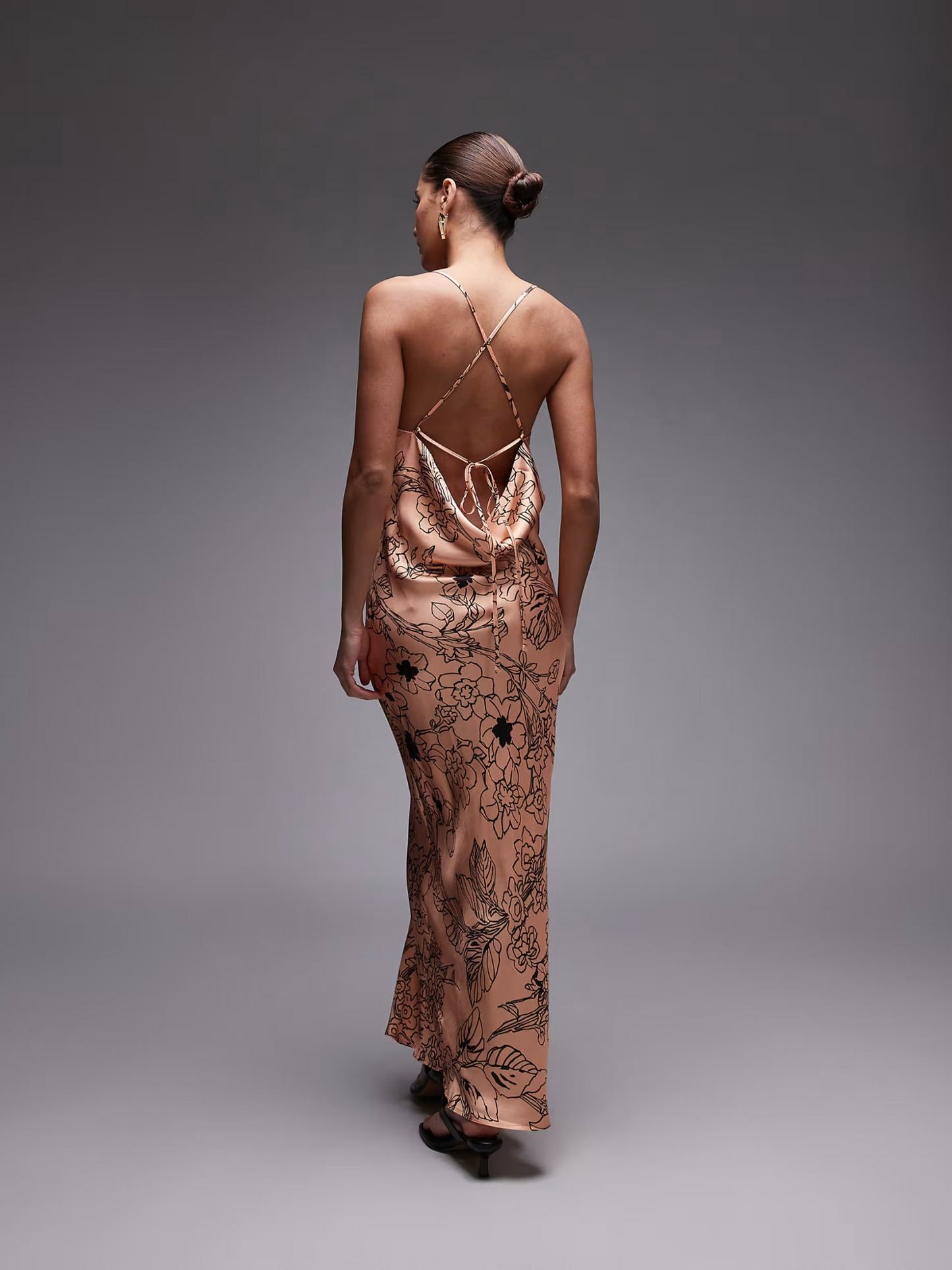 Cowl Maxi Slip Dress