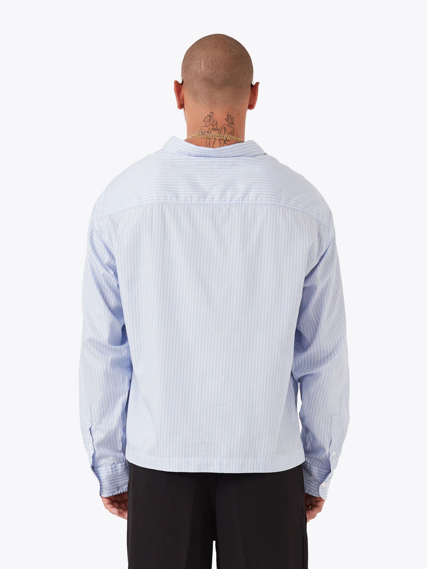 Overlap Crop Ls Shirt