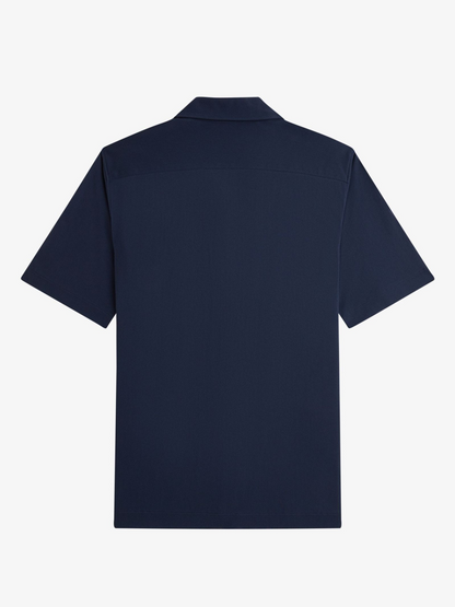 Compress Mesh Revere Collar Shirt