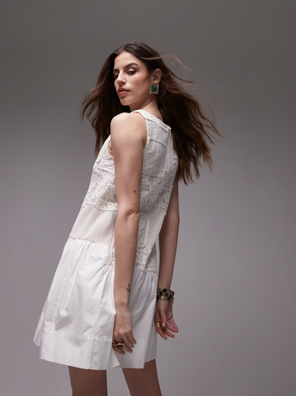 Crochet Body Mini Dress